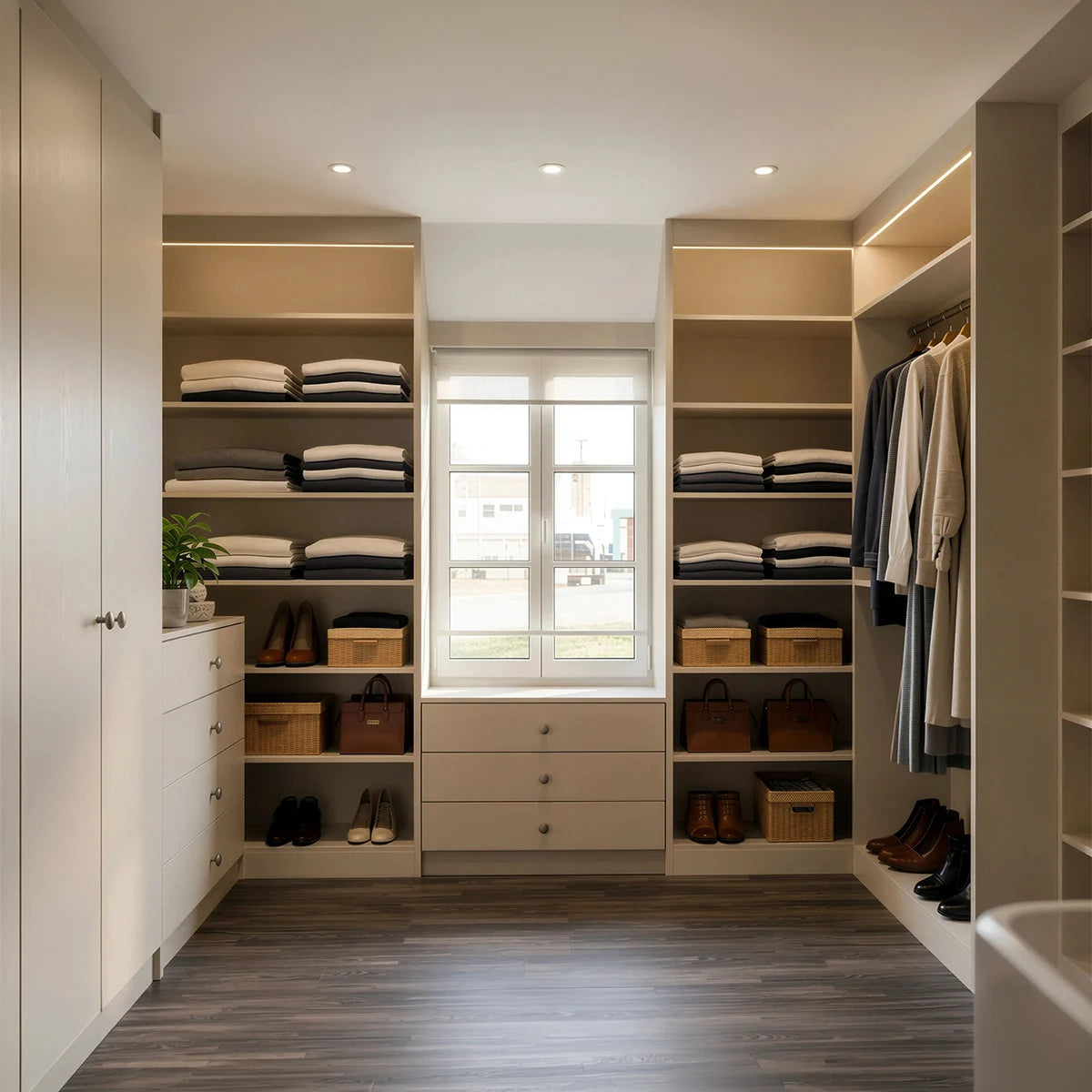 metro fitted walk-in wardrobe London