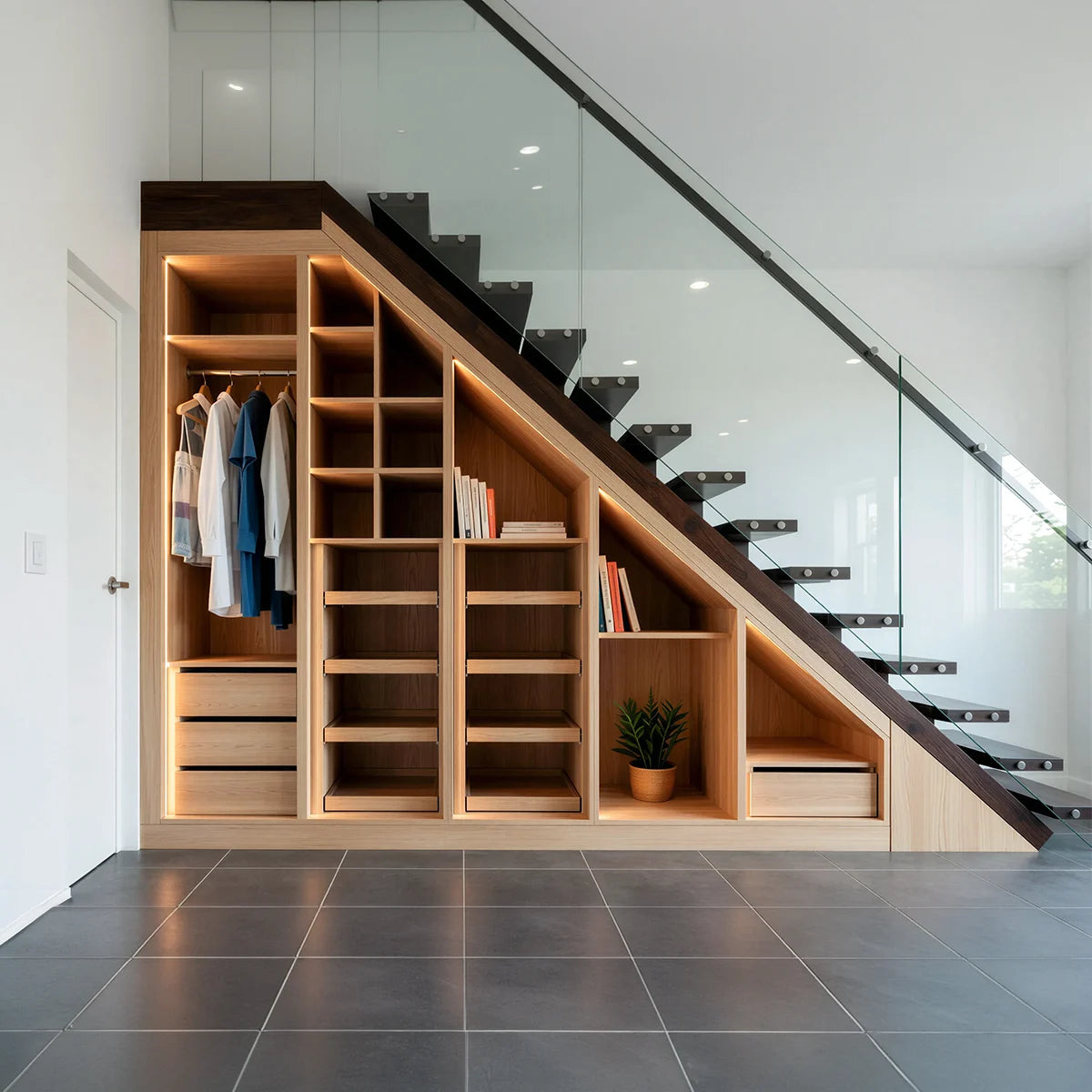 fitted under the staircase wardrobe London