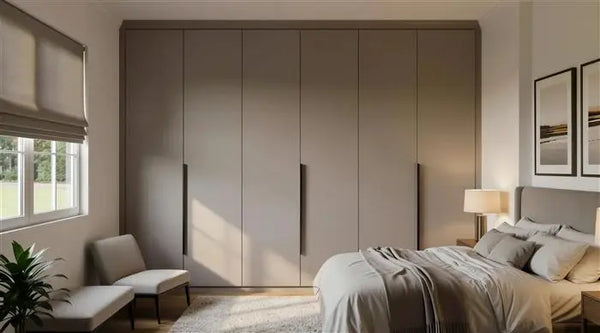 No two chimney-breast alcoves are the same width.