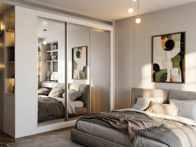Sliding wardrobes: the Oxford mirror sliding wardrobe