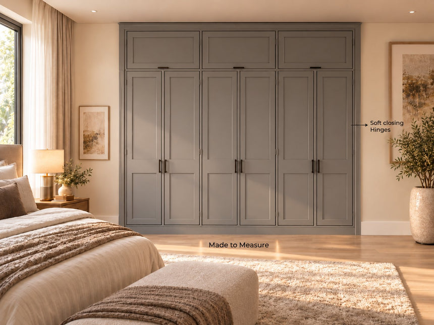 Level 7: painted MDF shaker doors, closed