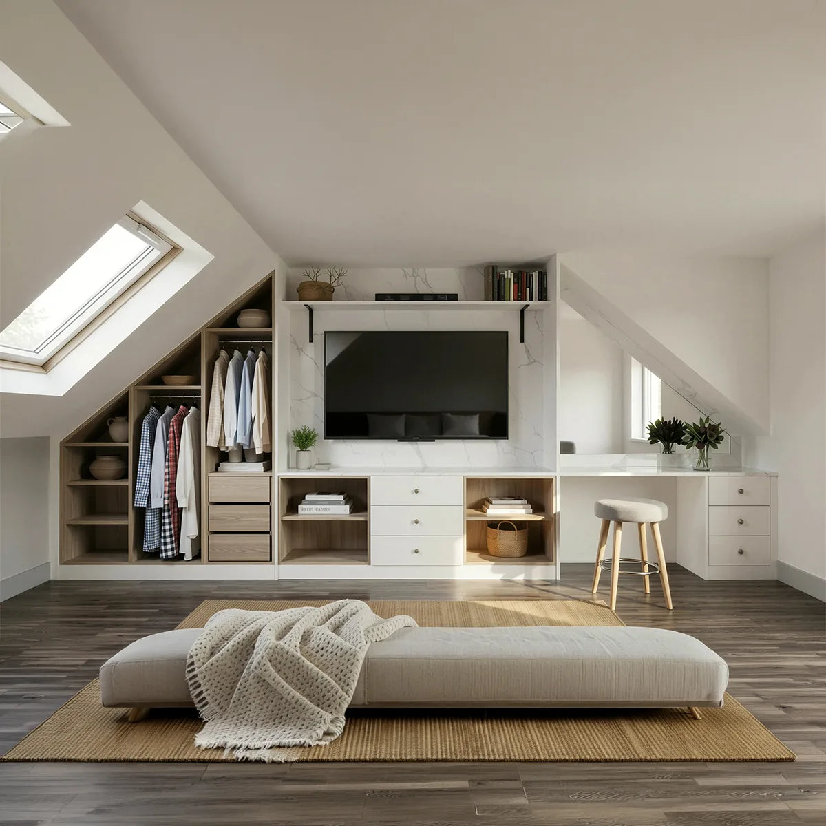 metro fitted wardrobes for sloped ceilings