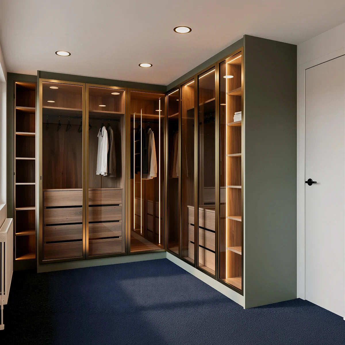 metro small walk-in wardrobe London