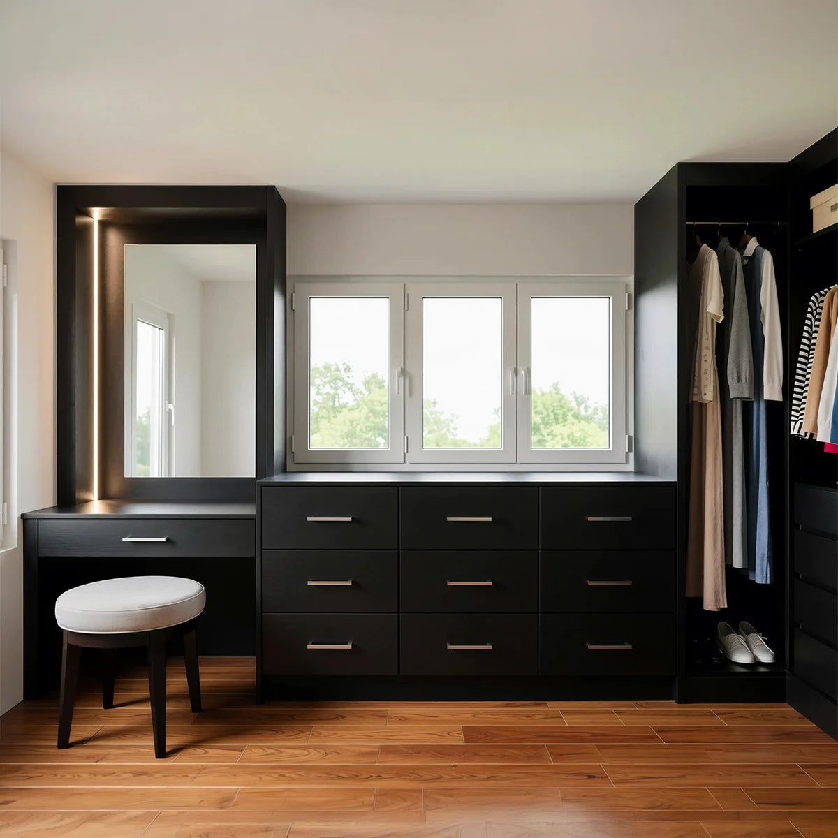 metro bespoke walk-in wardrobe London
