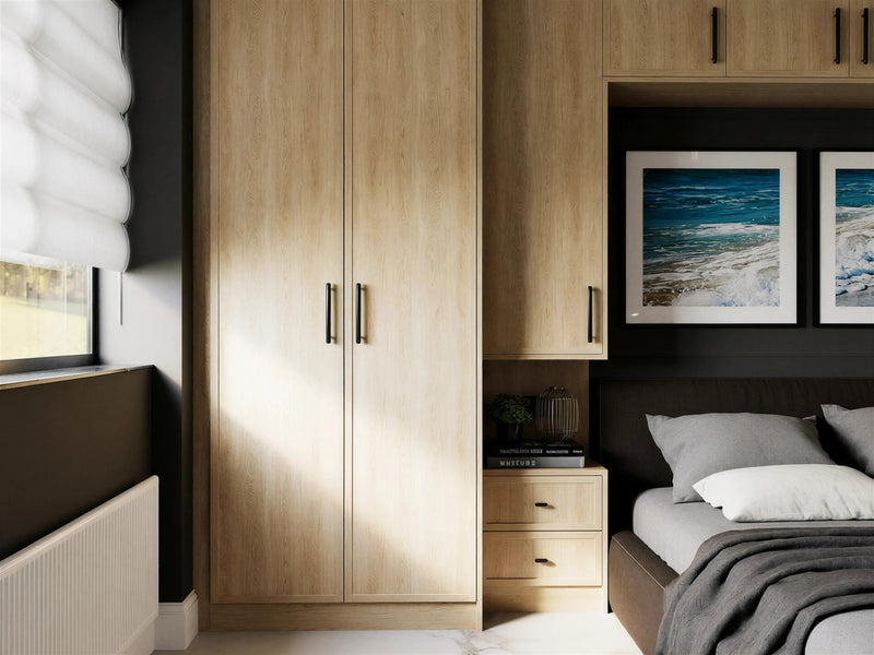 Brooklyn Oak solid oak wardrobe — detail