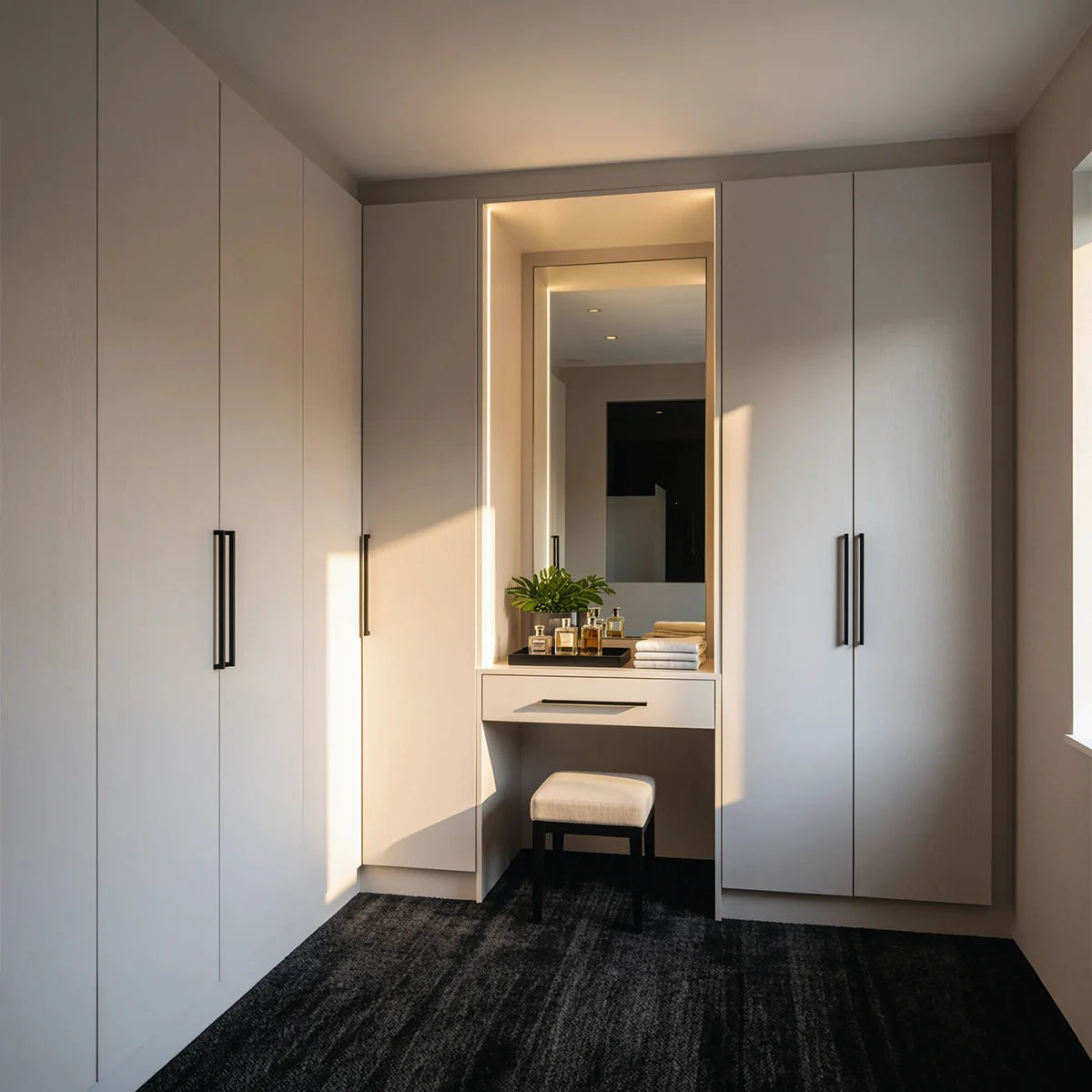 white hinged door wardrobe London